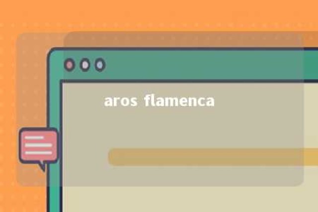 aros flamenca 