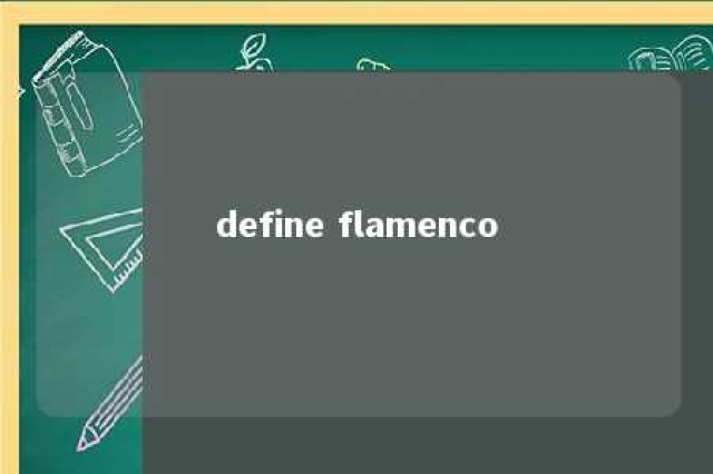 define flamenco 