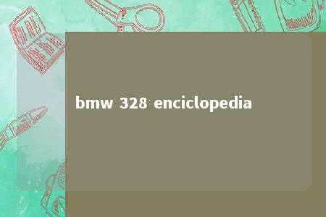 bmw 328 enciclopedia 