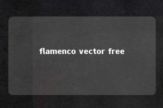 flamenco vector free 