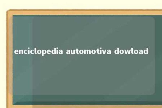 enciclopedia automotiva dowload 