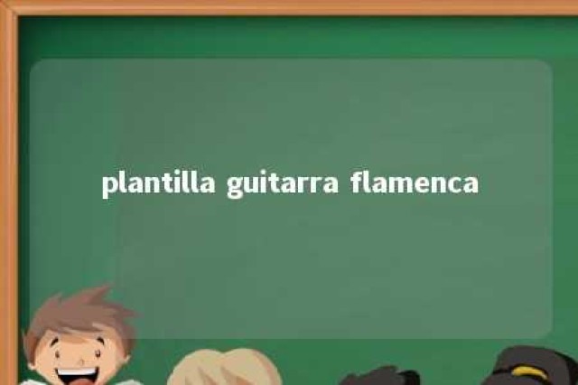 plantilla guitarra flamenca 