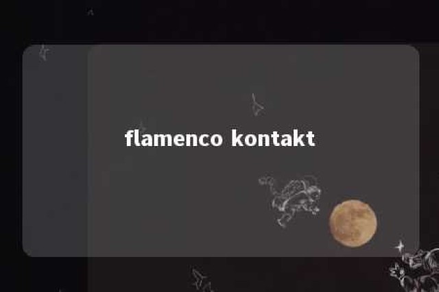 flamenco kontakt 