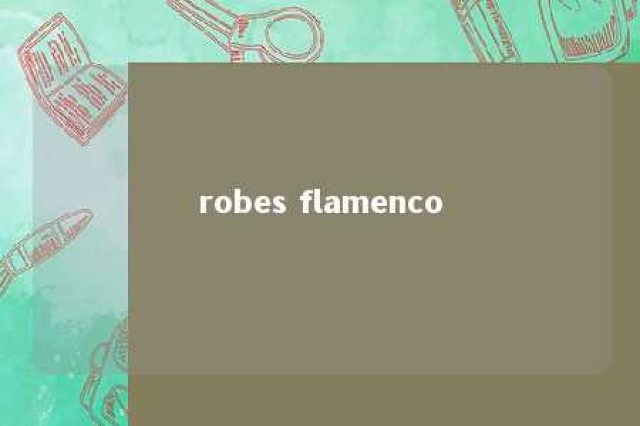 robes flamenco 