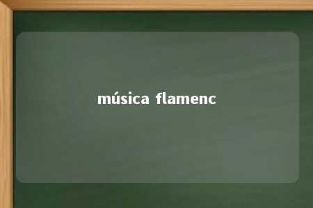 música flamenc 