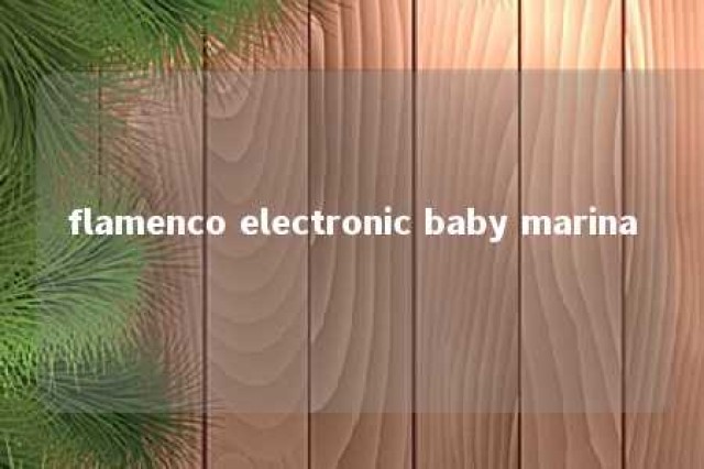 flamenco electronic baby marina 