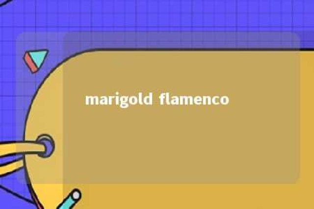 marigold flamenco 