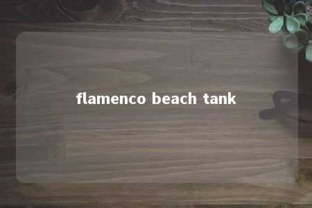 flamenco beach tank 