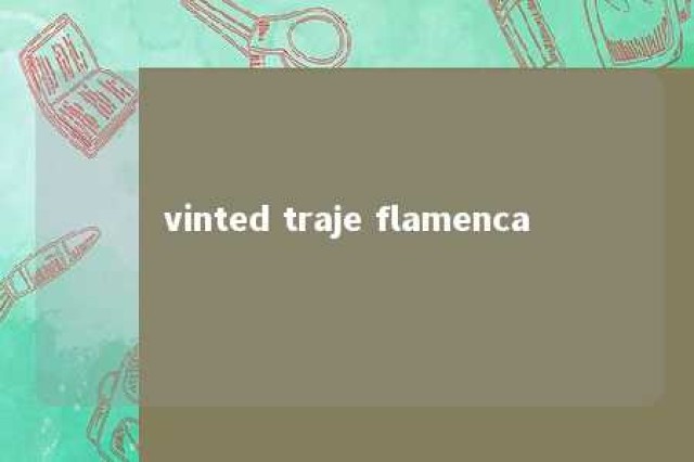 vinted traje flamenca 