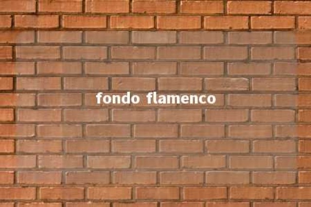 fondo flamenco 