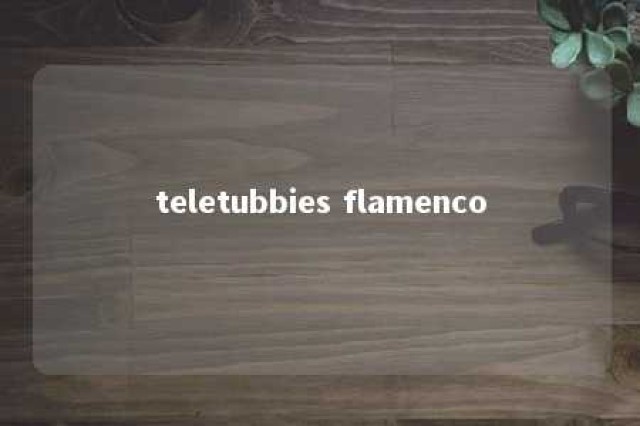 teletubbies flamenco 