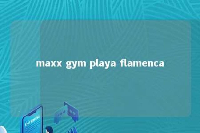 maxx gym playa flamenca 