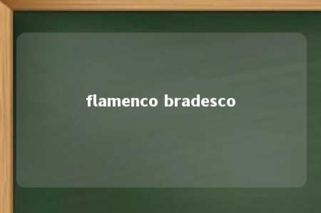 flamenco bradesco 