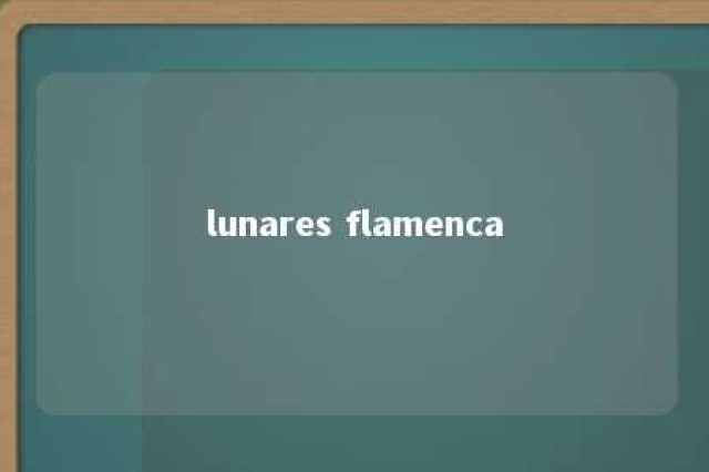 lunares flamenca 