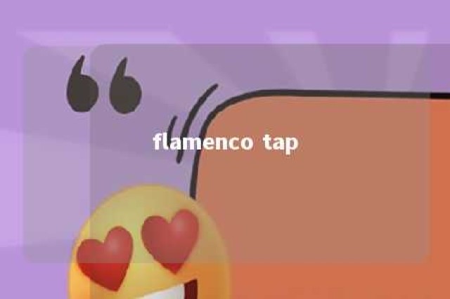 flamenco tap 