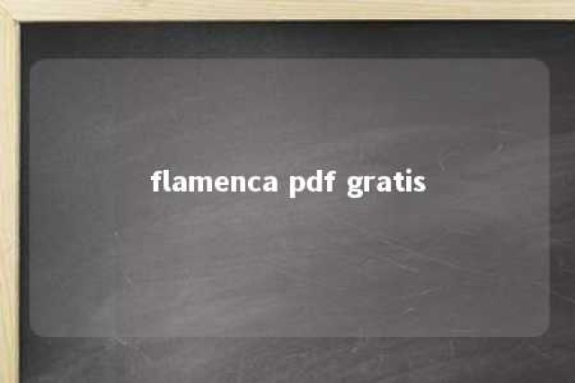 flamenca pdf gratis 