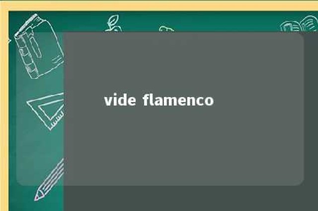 vide flamenco 