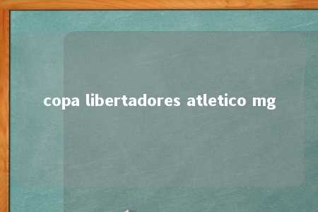 copa libertadores atletico mg