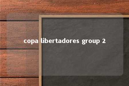 copa libertadores group 2