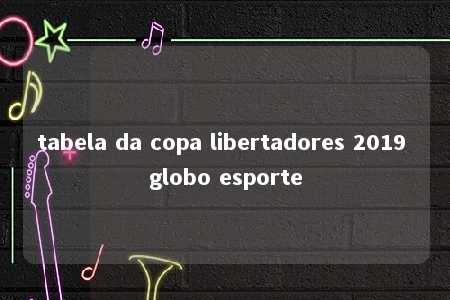 tabela da copa libertadores 2019 globo esporte