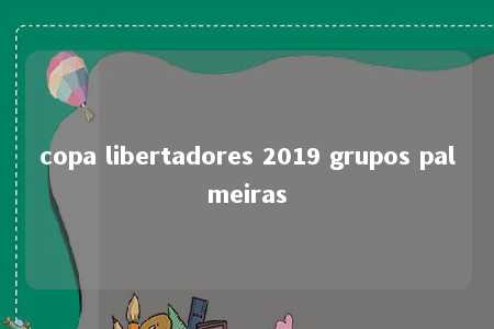 copa libertadores 2019 grupos palmeiras