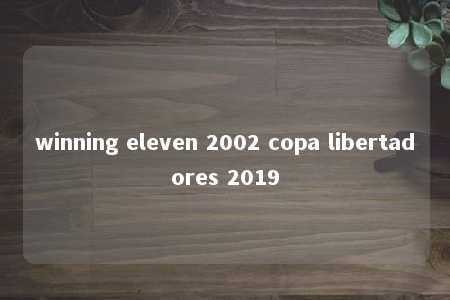 winning eleven 2002 copa libertadores 2019