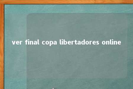 ver final copa libertadores online