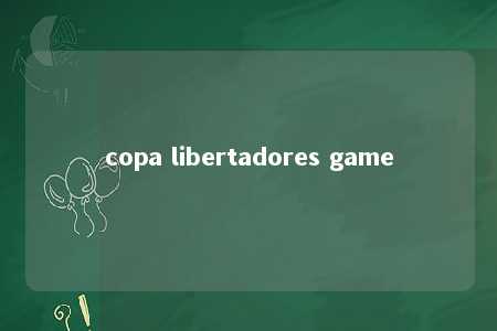 copa libertadores game