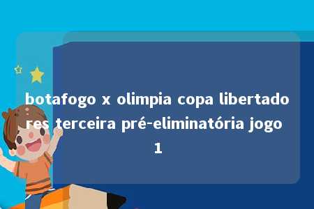 botafogo x olimpia copa libertadores terceira pré-eliminatória jogo 1