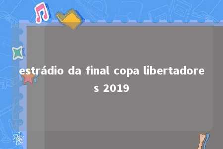 estrádio da final copa libertadores 2019