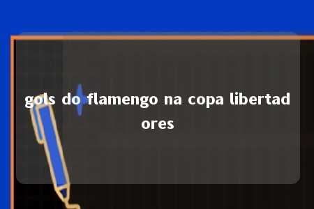 gols do flamengo na copa libertadores