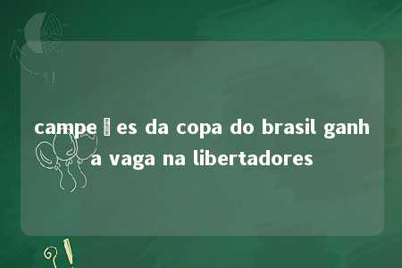 campeões da copa do brasil ganha vaga na libertadores