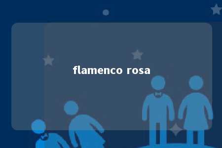 flamenco rosa