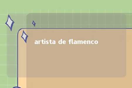 artista de flamenco