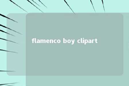 flamenco boy clipart