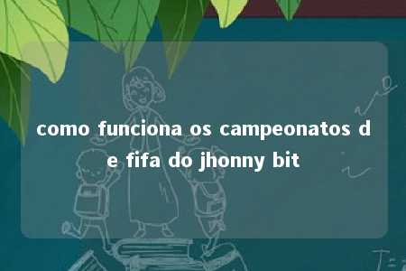 como funciona os campeonatos de fifa do jhonny bit