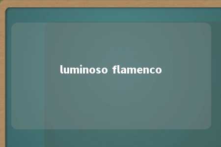 luminoso flamenco