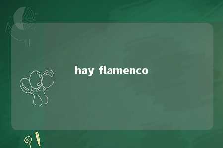 hay flamenco