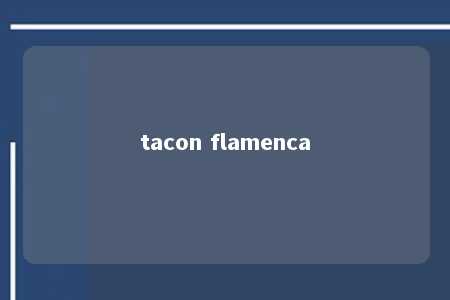 tacon flamenca