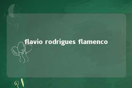 flavio rodrigues flamenco