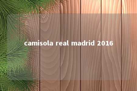 camisola real madrid 2016