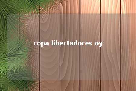 copa libertadores oy