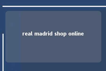 real madrid shop online