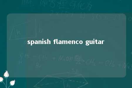 spanish flamenco guitar