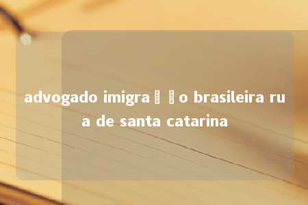 advogado imigração brasileira rua de santa catarina