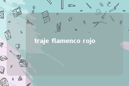 traje flamenco rojo