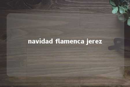 navidad flamenca jerez