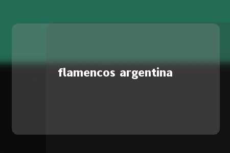 flamencos argentina