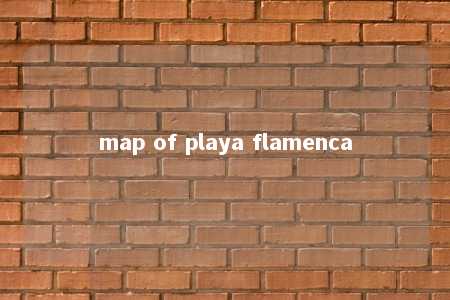 map of playa flamenca