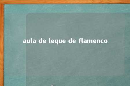 aula de leque de flamenco